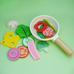 Children's Pretend Fruit and Vegetable Salad, Pretend Play Kitchen, Pretend Food, Educational Wooden Toys