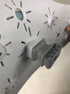 Adaptation of Erguo two square meters of black and white tuning chair accessories Kai Shu uncle chair back connector upgrade buckle
