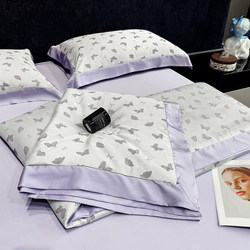 Girly Style Ultra-Soft Class a Tencel Summer Quilt Set, 120-Thread Count Ice Silk Cooling Air Conditioning Quilt, Summer Bedding