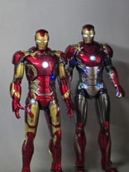 Special Offer! Iron Man Figure [Only the Nine Models in the Picture Will Be Sent] Movable Joints, Light-Up, Trendy Toy, Gift