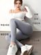 New elastic spring and autumn leggings plus velvet for women wearing high waist belly-closing Barbie yoga slim fit warm pants