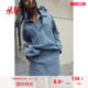 HM women's skirt 2025 summer new slim and fashionable casual and simple mini A-line short skirt 1268063
