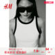 HM women's vest suspender summer slim ribbed cotton short comfortable and fashionable vest 1049251
