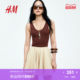 HM S/S 2025 Women's Skirt Summer New Fashionable Casual Simple Ring Mini Skirt 1284889