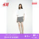 HM women's skirt summer slim and fashionable comfortable high waist mini skirt 1247890
