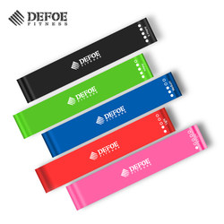 Defoe Elastic Ring Fitness Ring Resistance Band for Men and Women Strength Training Yoga Resistance Band Mini Elastic Band Ring