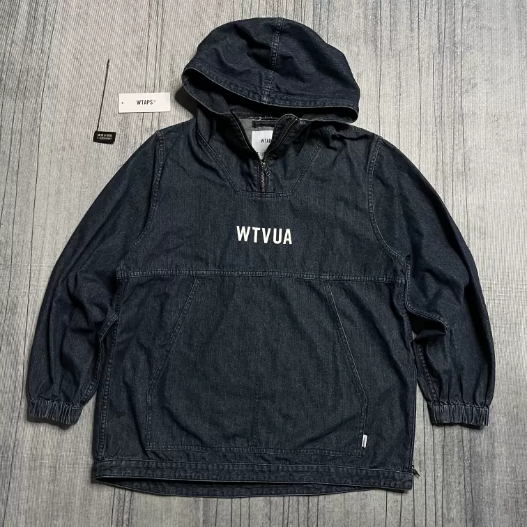 WTAPS SBS JACKET DENIM 18SS 半拉链连帽牛仔夹克冲锋衣1码新同-Taobao