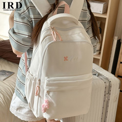 Japanese-Style Simple Solid Color Backpack for Female Junior High School Students, High School Students, Large Capacity, Elementary School Students, Burden-Reducing, Spine-Protecting Children's School Bag