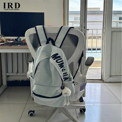 Solid Color Backpack for Women, New Style Ins School Bag for Elementary School Students, Junior High School Girls, High School Students, and College Students, Large Capacity Backpack