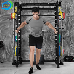 Sujie Smith Machine Comprehensive Trainer Home-Use Bench Press Squat Rack Bird Fly Rack Multi-Functional Fitness Equipment