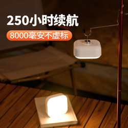 Portable Camping Light with Long Battery Life, Emergency Power Outage, Ultra-Bright Rechargeable Outdoor Portable Light, Mini Magnetic Lighting