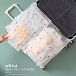 Travel and Business Trip Clothing Storage Bags, Organizer Bag Set, Waterproof Zipper Seal Bags for Underwear, Matte Bags