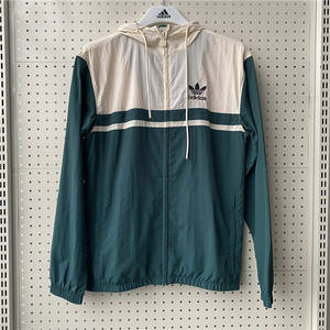 
Adidas Clover Men's Jacket Woven Quick-Drying Windproof Hooded Loose Sports and Leisure Jacket IU0201