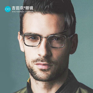 
Japan PTOLEMY48 handmade glasses frame myopia retro business men pure titanium square frame full frame glasses frame 055