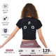 FPA sports Hasselblad 7A antibacterial logo short sleeve summer national trend high-end short slim round neck T-shirt for women
