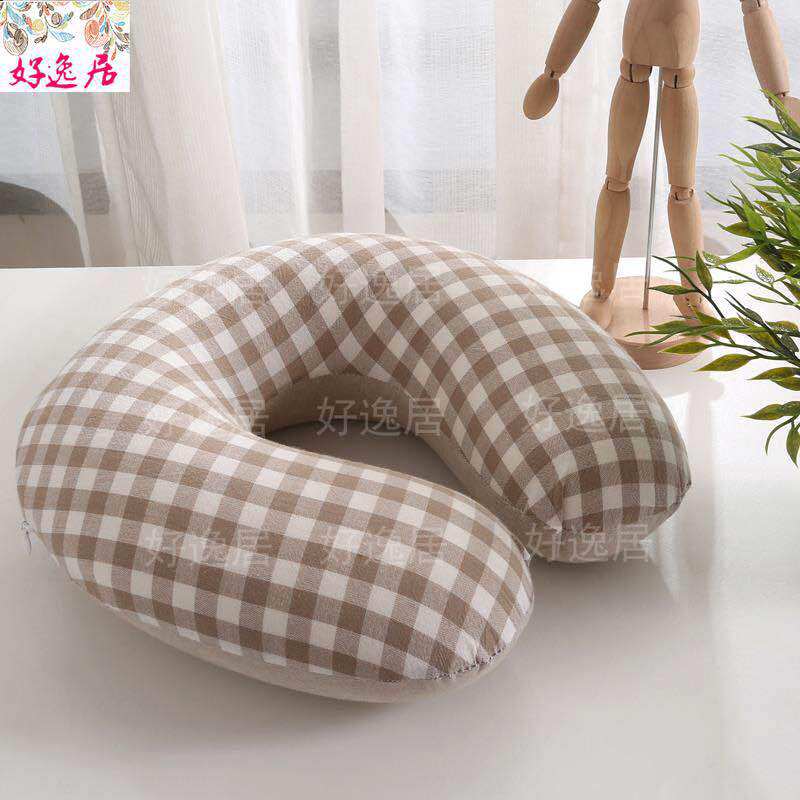 Edomi - Almohada De Cuello De Trigo Sarraceno, Cojín Transpirable En Forma De U Almohada De Viaje Ergonómica, Almohada De Cuello De Cervical Para Almohadas De Enfriamiento Para Dormir, Cáscaras De