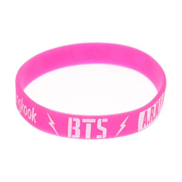 欧美新款韩国组合bts Army防弹少年团硅胶手环明星粉丝团礼品