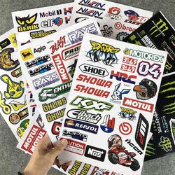 Motorcycle Stickers, Electric Vehicle Decals, Battery Sponsor Helmet Modification Decorative Stickers, Scratch-Resistant Personalized Creative Stickers