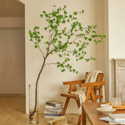 Na's Flower Room Artificial Hanging Bellflower Green Plant Nordic Home Decor Living Room Office Fake Tree Floor-Standing Potted Plant