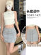 Women's 2025 new sports short skirt high waist spring and summer drawstring small body sweat skirt a line skirt pants