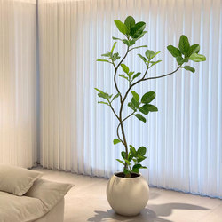 Bengali Banyan Artificial Green Plant, High-End Light Luxury Indoor Living Room Artificial Flower, Large Floor-Standing High-Quality Fake Tree Potted Plant