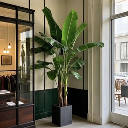 2025 Large Artificial Banana Tree with Large Leaves for Decoration, Simulated Green Plant for Indoor Landscaping, High-End Plant Fake Tree Ornament