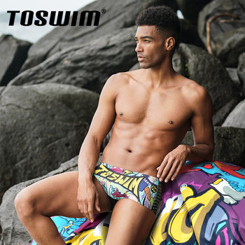 toswim men's swimming trunks boxer