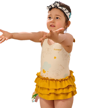Sunscreen children's swimsuit TOSWIM conjoined body

