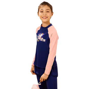 TOSWIM Children's Swimsuit Girls Sleeve Sleeve
