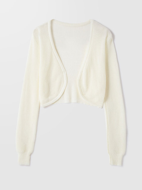 Aike knitted cardigan for women in 2025 summer temperament sweet and simple solid color slim short style wear thin jacket
