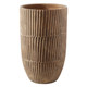 Chaozhou factory direct sales vertical pattern high-end European and American magnesium mud vase home office homestay decoration green plants imitate ancient
