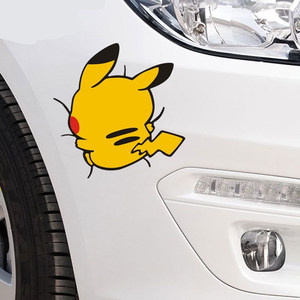 
Doraemon Pikachu wall-climbing scratch car body car sticker motorcycle scratch decorative car sticker fun waterproof sticker