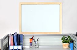 Wooden Frame Magnetic Large Whiteboard Writing Board Office Memo Board Children's Teaching Memo Board Creative Erasable Whiteboard Wall
