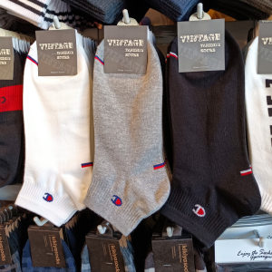 
South Korea Dongdaemun men's short socks black, white, gray solid color simple casual socks fashionable and versatile low-top socks trend 3027