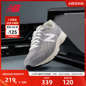 NEW BALANCE NB official women's gray all-season thick-soled heightening sports and casual shoes W480GG5
