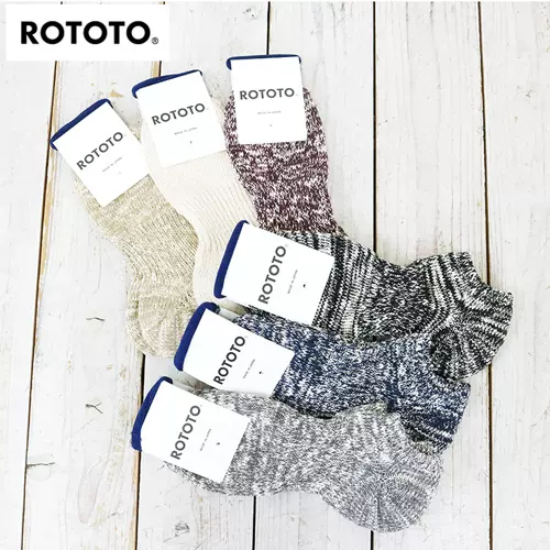 壹树ROTOTO LOW GAUGE SLUB SHORT SOCKS 粗针织混纺短筒袜-Taobao