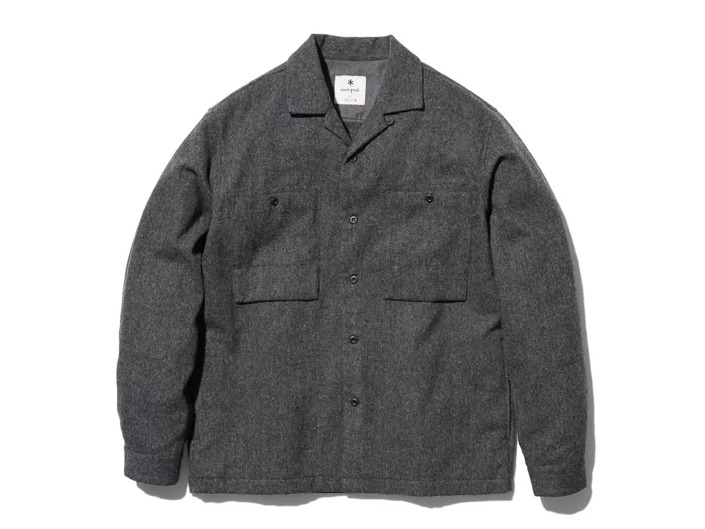 SNOWPEAK 雪峰Recycled Wool Field Shirt 羊毛衬衫夹克23AW-Taobao