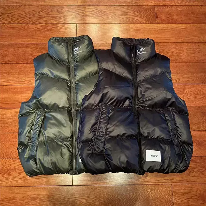 國倉WTAPS BIVOUAC/VEST/POLY.TAFFETA防水刺繡棉馬甲22AW-Taobao