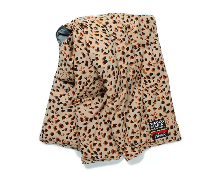 壹树WACKO MARIA NANGA LEOPARD DOWN BLANKET 豹纹羽绒毯23AW-Taobao