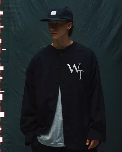 国仓WTAPS LEAGUE 02/LS/COTTON.TWILL 字母棒球衬衫22AW-Taobao