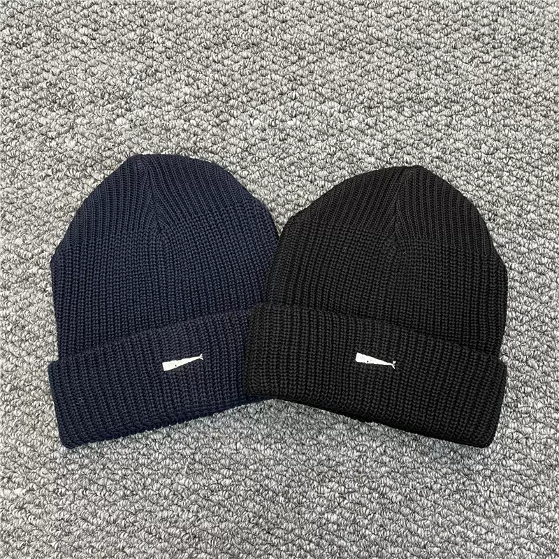 帽子 DESCENDANT/DUTY BEANIE 國倉DESCENDANT DUTY BEANIE 秋冬刺繡鯨魚針織毛線帽23AW