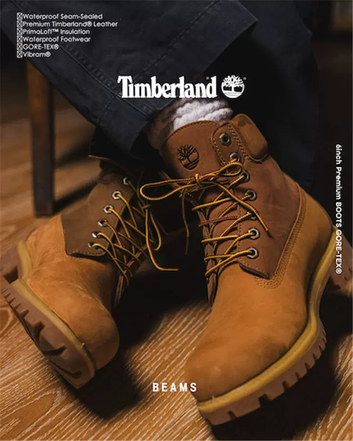 Timberland x BEAMS 6INCH PREMIUM BOOTS GORE-TEX 23AW联名靴子