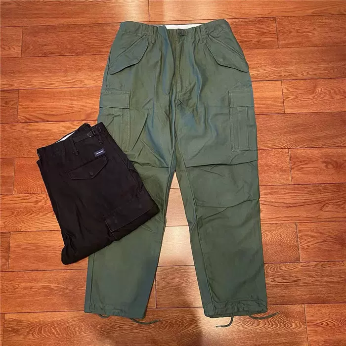 国仓DESCENDANT D-65M SATIN TROUSERS 工装口袋休闲长裤20SS-Taobao