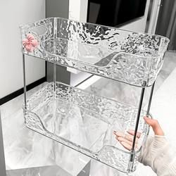 Acrylic Transparent Cosmetics Storage Box Bathroom Vanity Skincare Product Perfume Storage Rack Desktop Organizer Box