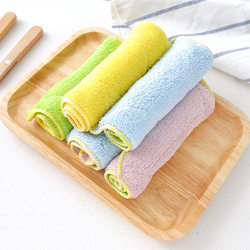 Fine Fiber Thickened Double-Sided Absorbent Dishcloth Household Cleaning Towel Dishwashing Towel Kitchen Towel Rag