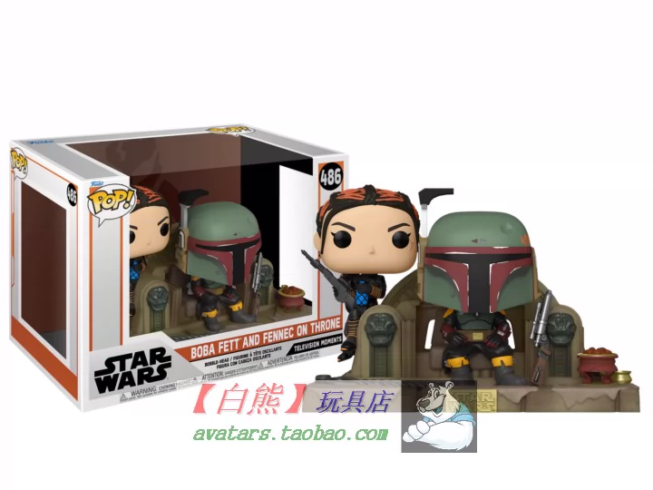 FUNKO POP 曼达洛人Mandalorian 波巴菲特Boba Fett 芬妮克-Taobao