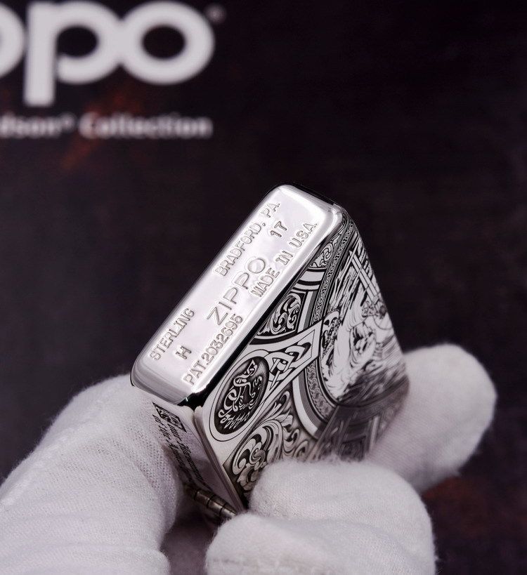Zippo 1941 Replica Sterling Silver Four-Sided Lighter