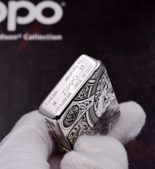Zippo 1941 Replica Sterling Silver Four-Sided Lighter