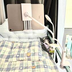 Bedside Tablet Stand for Phone and Ipad, Dormitory Essential, Extendable Lazy Support Stand for Watching Shows in Bed