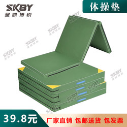 Gymnastics Mat, Somersault Mat, High Jump, Dance, Martial Arts, Sports Training, Foldable Thickened Canvas Sit-Up Sponge Mat